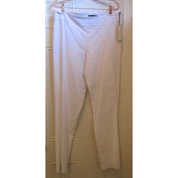 Estelle and Finn Classic Pull On White Ankle Pant Retail $169 NWT Sz 14 - Picture 3 of 8